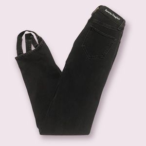 Favorite Daughter Stirrup Jeans, Charcoal, Size 23